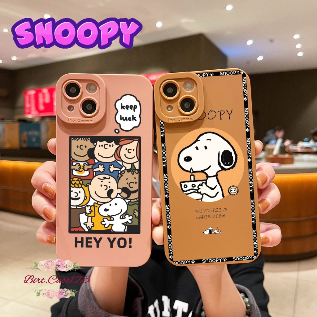 SOFTCASE CASE SILIKON PROCAMERA SNOOPY OPPO VIVO SAMSUNG REALME XIAOMI IPHONE INFINIX FOR ALL TYPE  BC6331