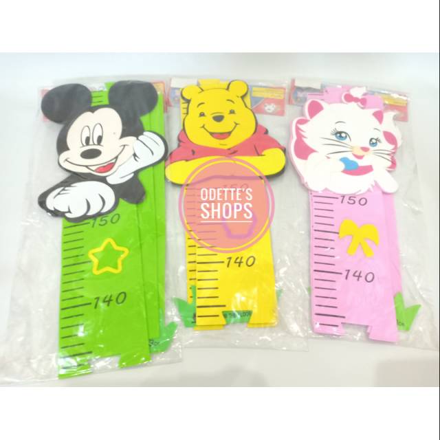 Alat Ukur Tinggi Badan Anak Motif Kartun