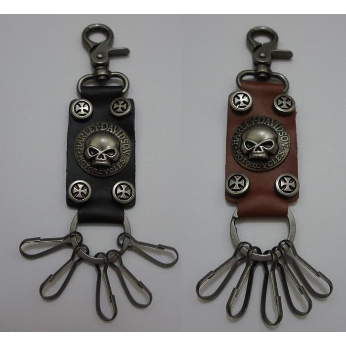 Leather Keychain Harley Davidson