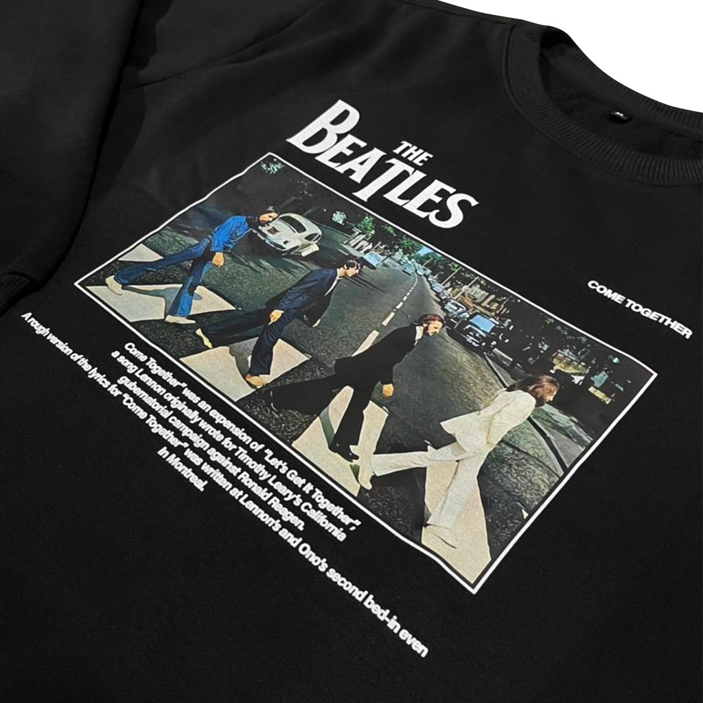 CREWNECK BAND THE BEATLES | SWEATER PRIA DAN WANITA JAKET DISTRO MUSIK ROCK