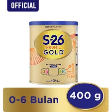 S-26 Gold Promil / tahap 1 / Tahap 2 400 GR / Susu Formula untuk bayi usia 0 - 6 bulan / 6-12 bulan