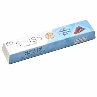 

MARKS & SPENCER M&S Swiss Milk Chocolate Mountain Bar 100g