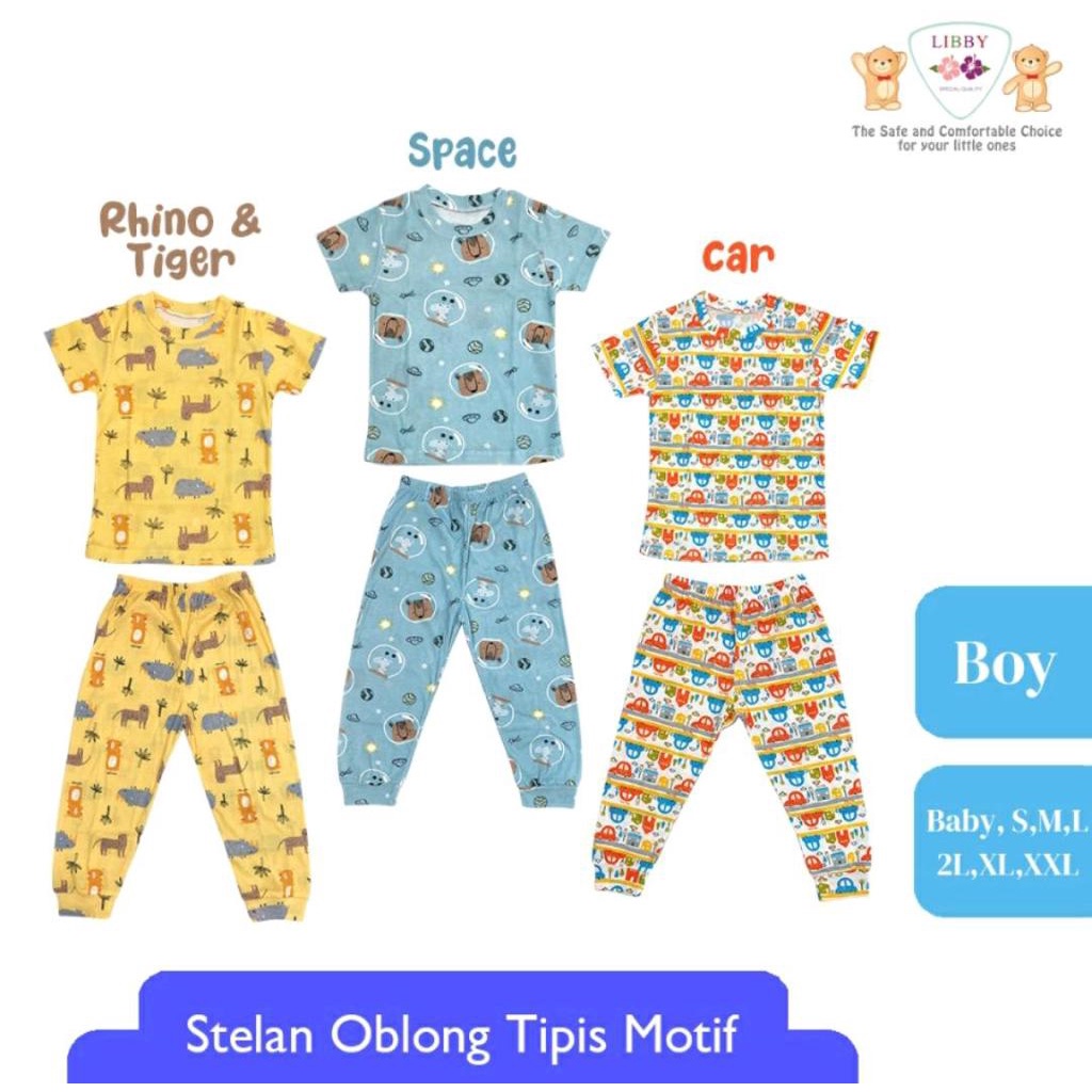 LIBBY SETELAN BAYI DAN ANAK MOTIF GARDENS BY THE JOY / SETELAN BAYI DAN ANAK