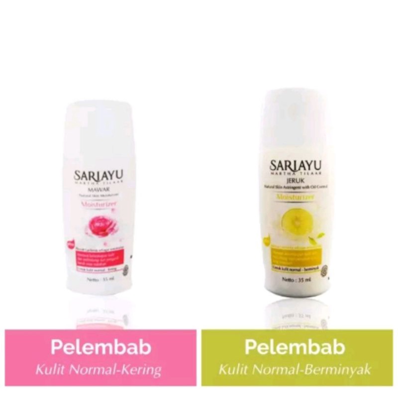 BISA COD / Sariayu Mawar Moisturizer Relax / Sariayu Pelembab Mawar Moisturizer 35ml (Mawar atau Jeruk) / Pelembab Wajah