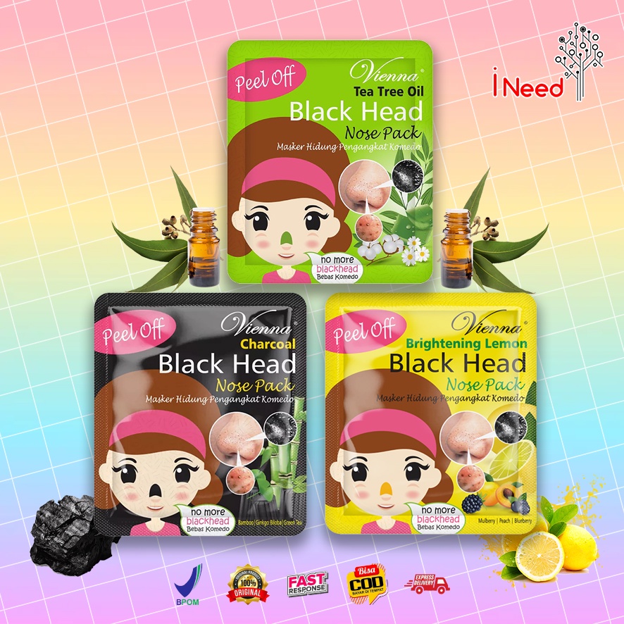 (INEED) Vienna Black Head Nose Pack 10mL BPOM