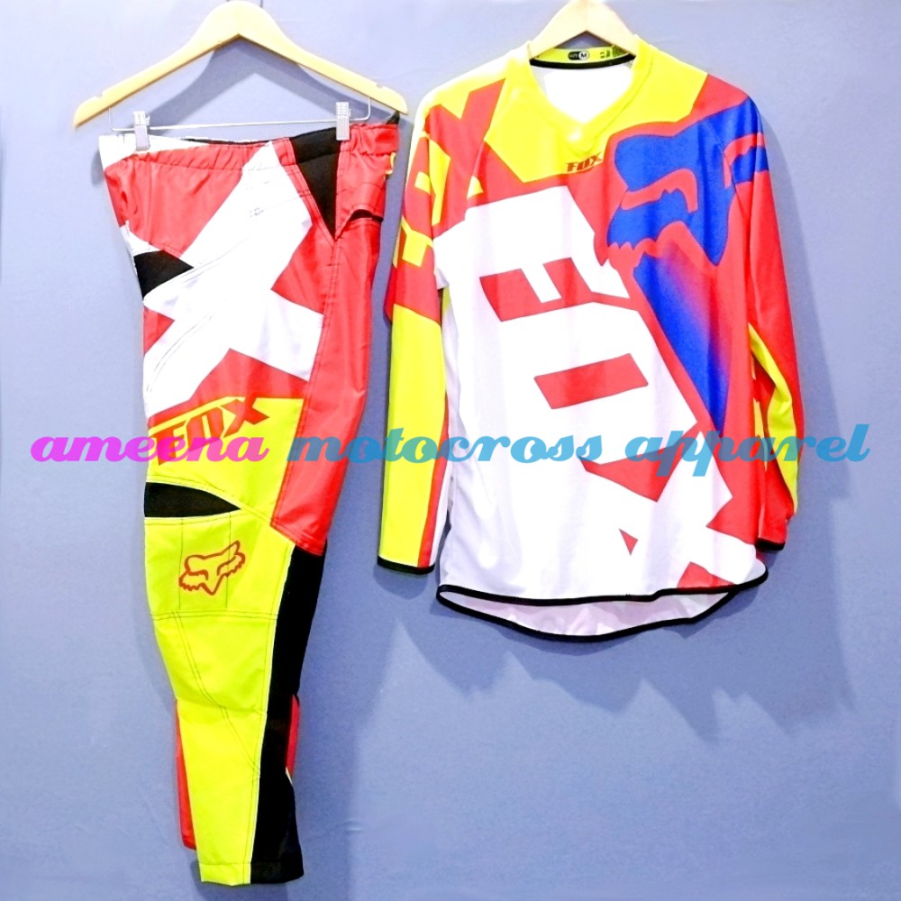 Jerseyset Cross, Sepatu Trail &amp; Sarung Tangan Motocross Fullset - JSG004A