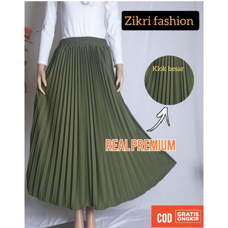 Rok Plisket Premium / Plisket premium / Rok Plisket Premium import / rok Prisket Premium tebal