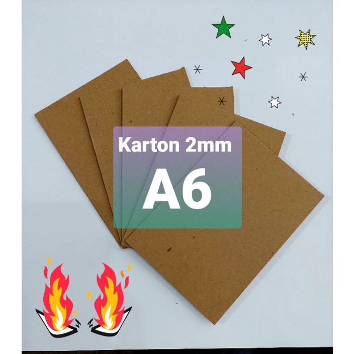 

Karton Tebal Kaku / Hard board 2mm A6 ( 1 paket isi 50 lembar )