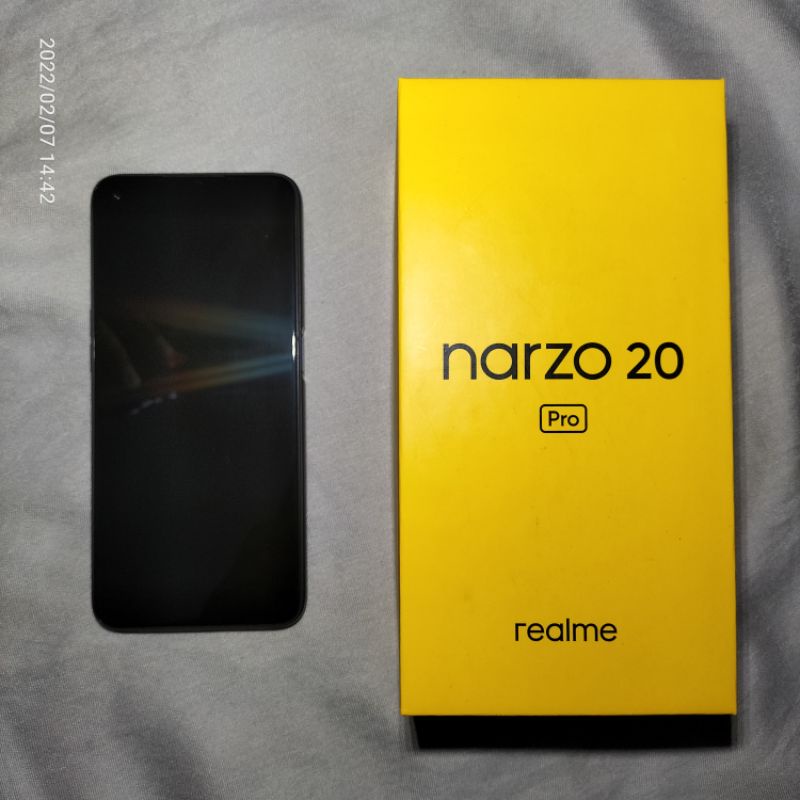 Realme Narzo 20 Pro 8/128 full set (preloved/second)