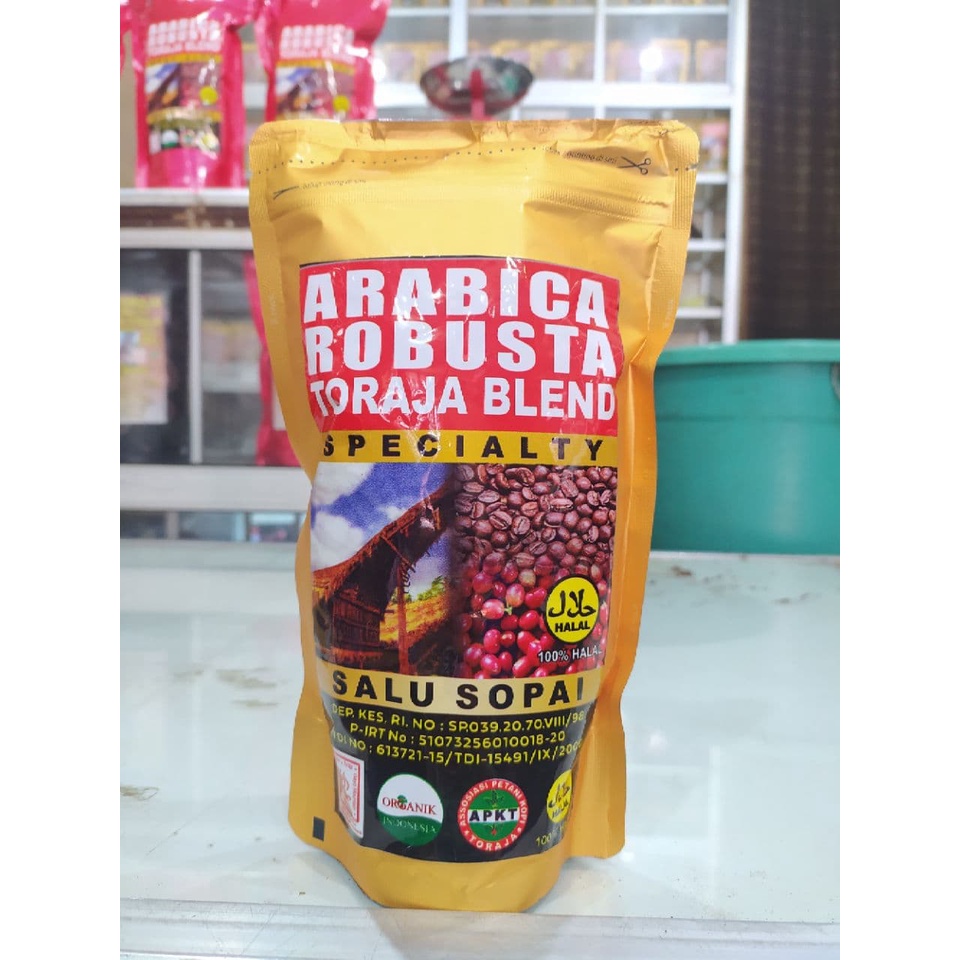 

KOPI ARABICA ROBUSTA TORAJA BLEND SPECIALTY 500 GRAM