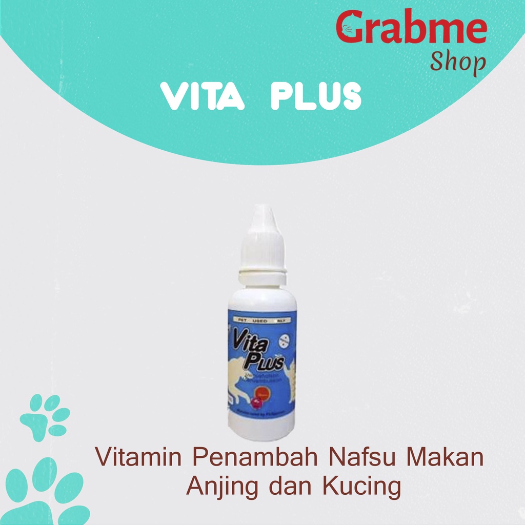 Vitamin Penambah Nafsu Makan Kucing dan Anjing VITA PLUS DROP