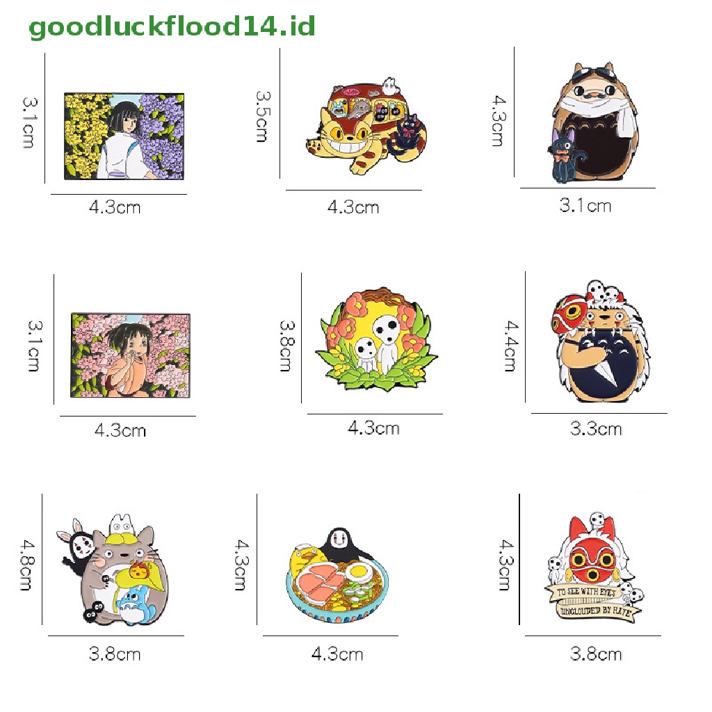 Bros Pin Enamel Desain Anime Spirited Away Totoro Untuk Koleksi