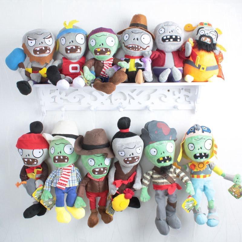 Boneka Plants Vs Zombie 15cm - 20cm New Boneka Zombie Boneka Plant Vs Zombie PART 1