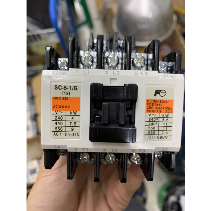 Produk Terbaru Contactor Kontaktor Dc Fuji Electric Sc-5-1/G 24Vdc 110Vdc 32A 11Kw
