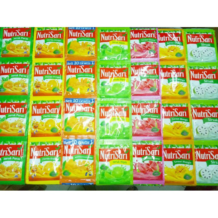 

Nutrisari florida orange dan jeruk peras 10x14 Gr