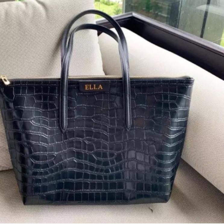 Garansi Terbaru TAS WANITA KIREI CROCO TOTEBAG INISIAL NAMA