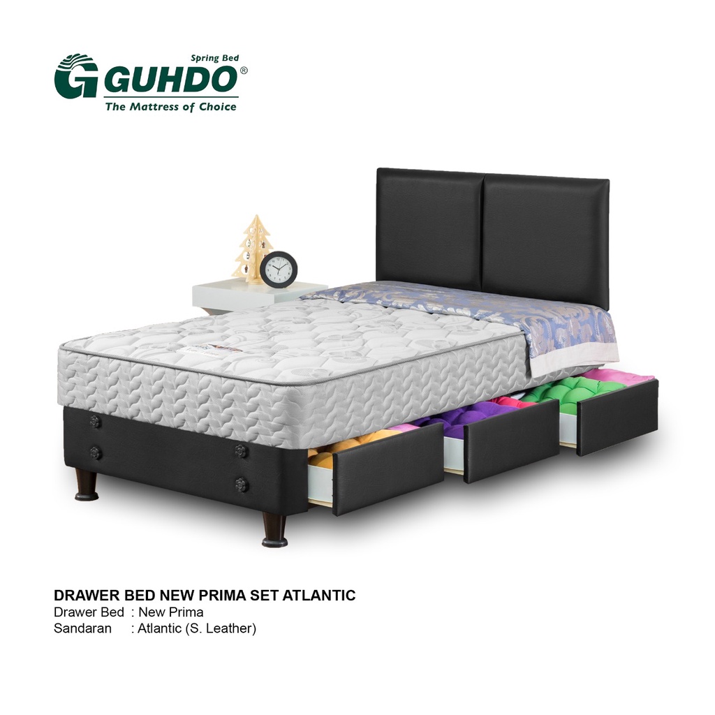 Bed Set Spring Bed Guhdo - Atlantic Drawer Bed New Prima / 3 Laci