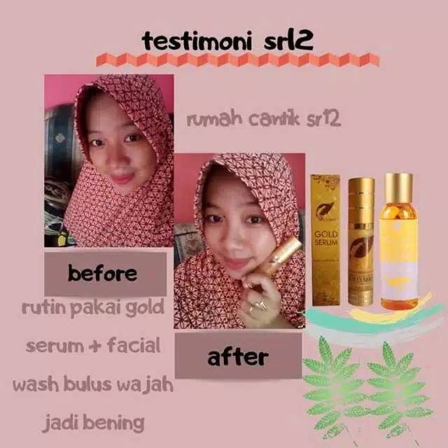 serum gold anti aging/mencerahkan/mengencangkan kulit