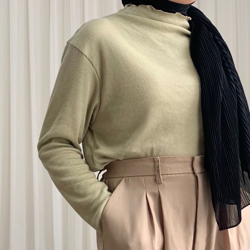 Inner Longsleeve Turtleneck Rib