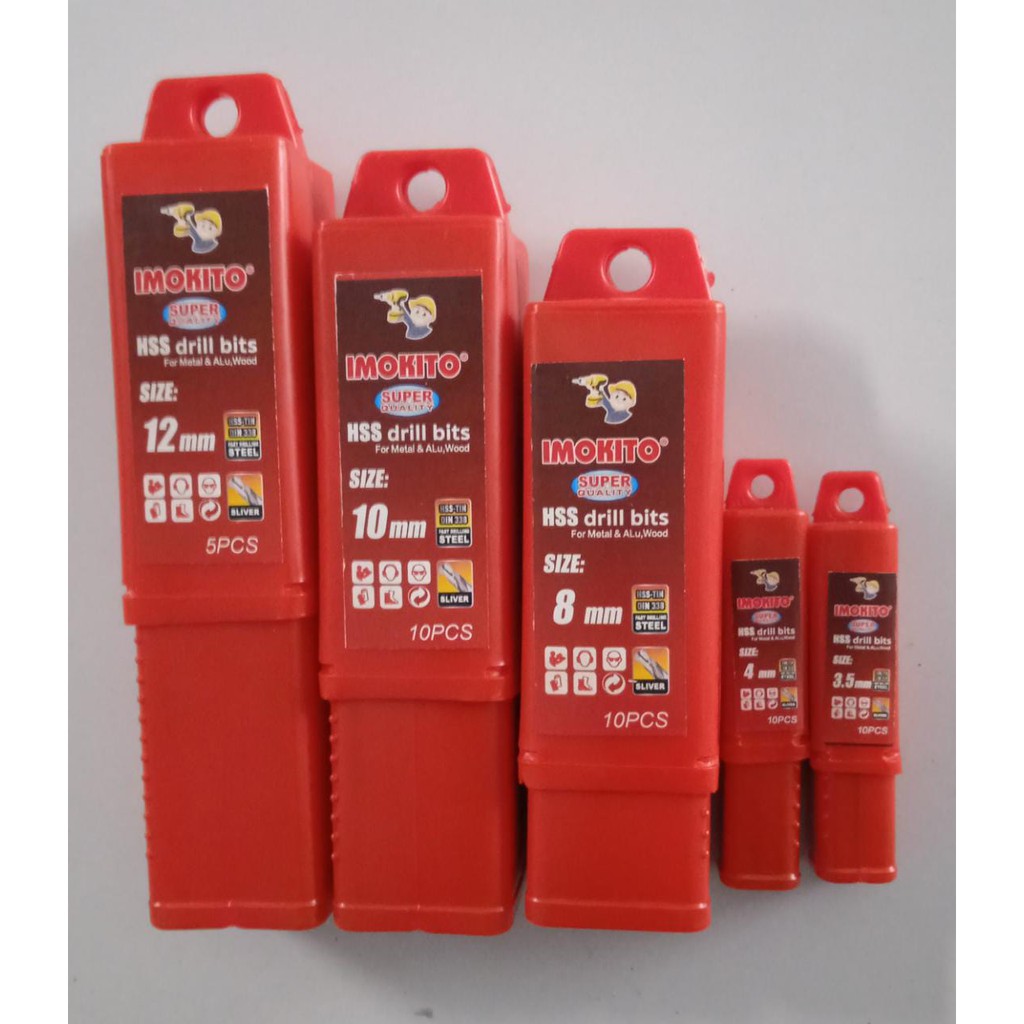 MATA BOR 12 mm IMOKITO HSS DRILL UNTUK METAL, ALUMUNIUM, DAN KAYU