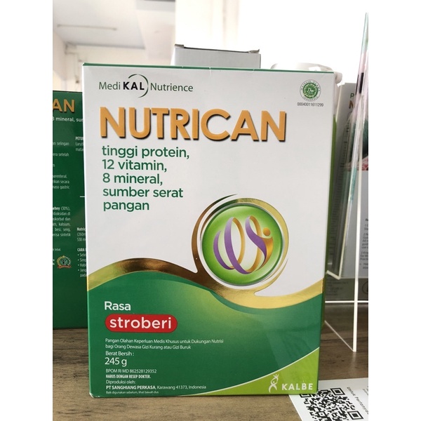 

NUTRICAN 245g SUPLEMENT (Nutrisi Tinggi Protein dan Tinggi Energi)