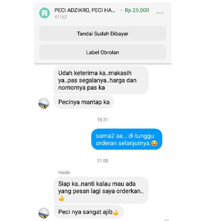 (TERLARIS) Peci Putih Batok Habib Bahar Merk adzikro