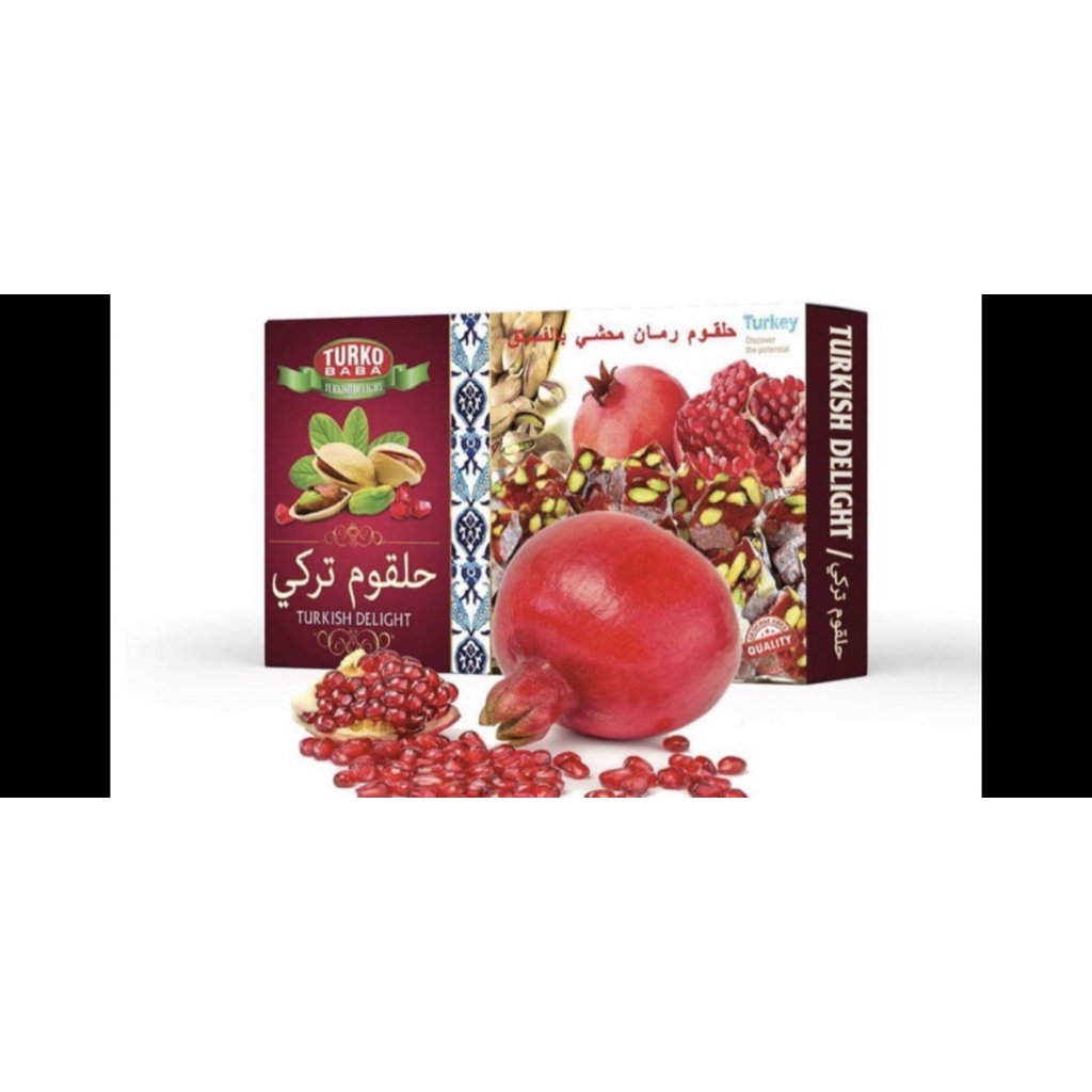 

Turkish Delight with pomegranate & hazelnuts 400g - pishmanye