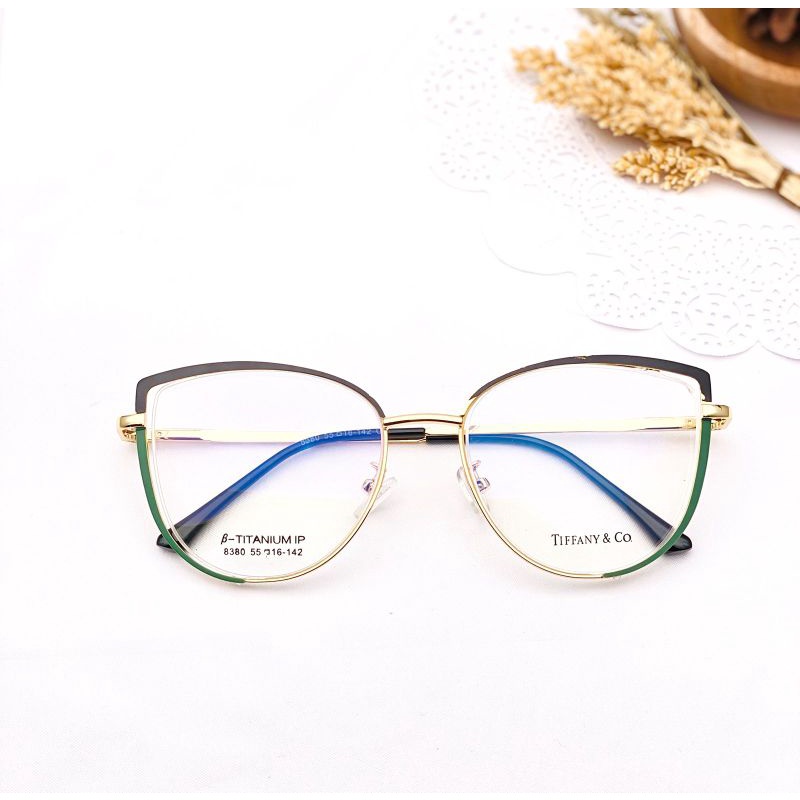 kacamata frame wanita CAT EYE 8380 style korea Photocromic request Minus