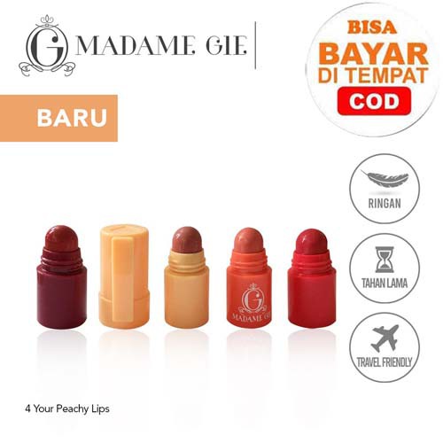 Madame Gie Four Your Peachy Lips - Make Up Lips Four In One