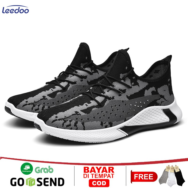 Leedoo Sepatu Pria Sneakers Casual Sport Fashion 2020