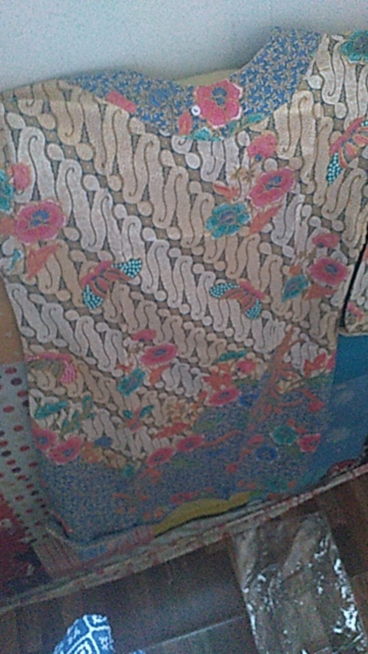 Tunik Parang Soft Gading Mika Sekar Batik Midi Tunik Kerja Kondangan Pesta Seragaman Jumbo Muslim