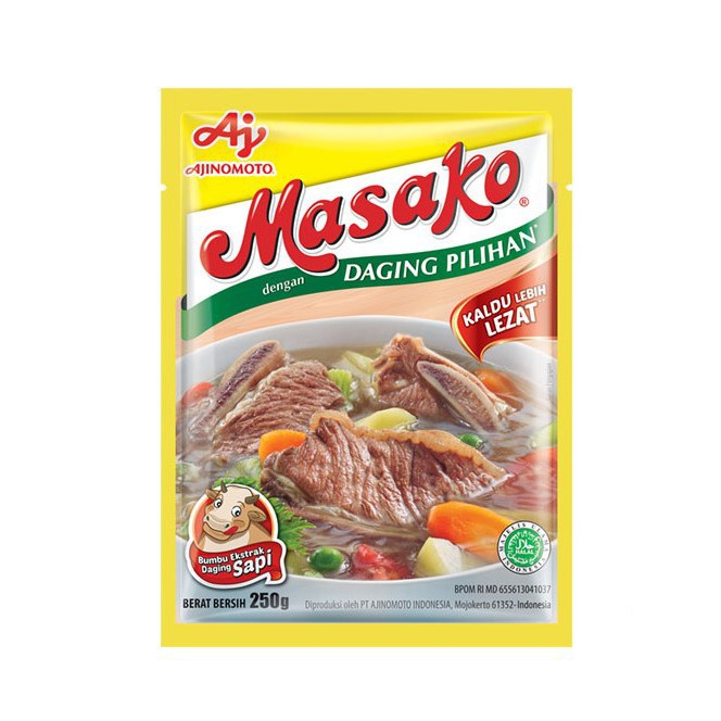 

Masako rasa Sapi 250 gram Penyedap Rasa Dapur Bumbu SAYUR ONLINE BANDUNG