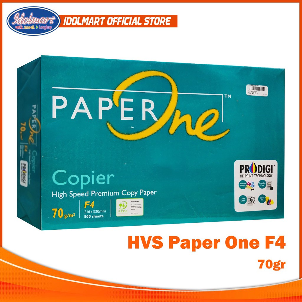 

IDOLAKU Kertas HVS F4 Paper One 70gr