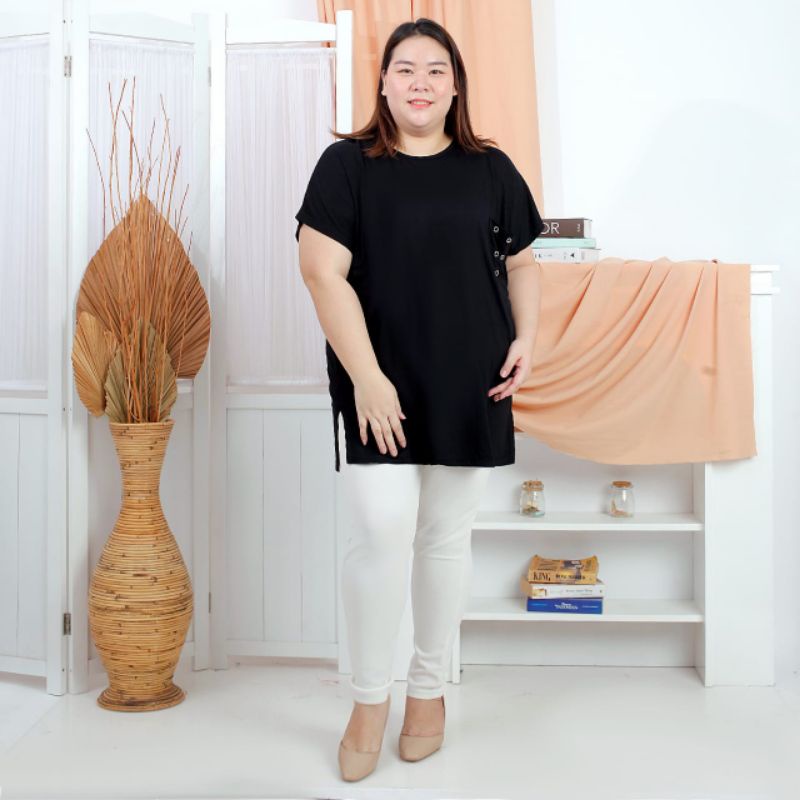 (Ld140cm) 4XL XXXXL Big Audrey ATASAN BIGSIZE PAKAIAN WANITA ATASAN BIGSIZE KAOS BIGSIZE KAOS XL