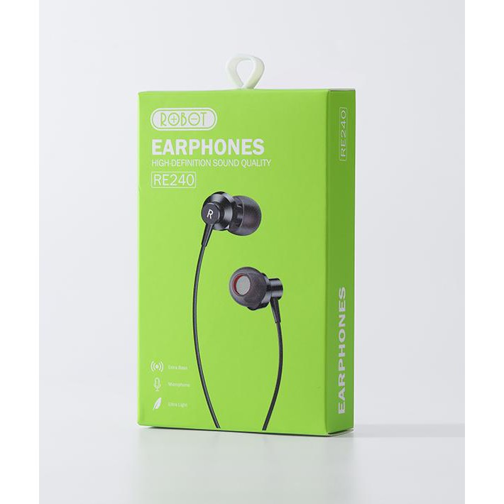 Robot RE240S In-ear Tilt High Definition Sound Quality Wire Headset with Smart Control Button