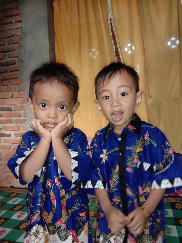 Camisola Batik Couple Solo Keluarga Seragam Anak Terbaru Kebaya Kekinian Jumbo Kd Madura Biru