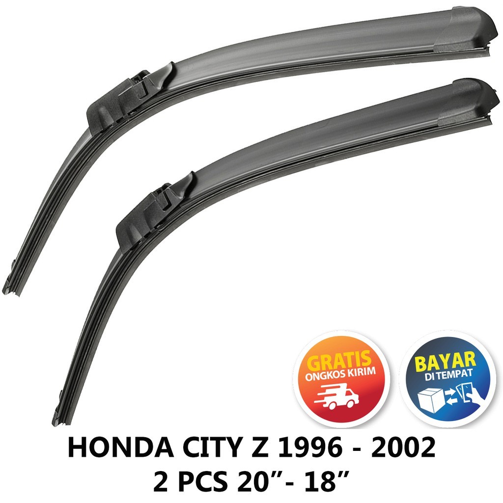 (COD) PROMO Wiper Mobil Frameless Honda City Z 1996-2002 . Wiper City 1996-2002 . Wiper Honda City Z