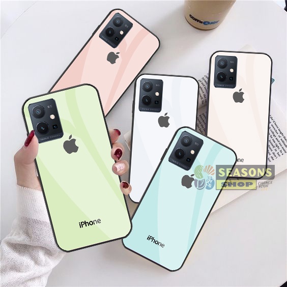 [ Vivo T1 5G ] Softcase Kaca Vivo T1 5G - Softcase Glass Glitter Vivo T1 5G - Softcase Vivo T1 5G - 