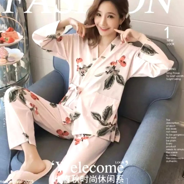 Piyama Wanita/ Piyama Kimono/ Baju Tidur Kimono Wanita/ Bestseller