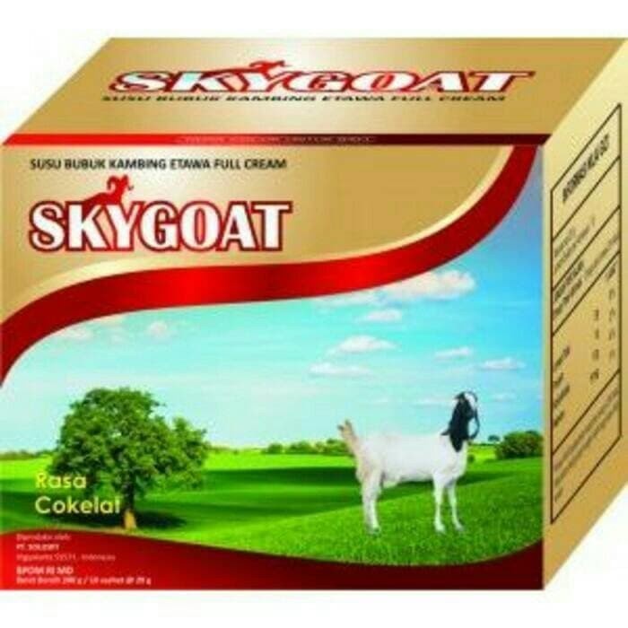 

SKYGOAT SUSU KAMBING ETAWA BUBUK FULL CREAM SKY GOAT RASA COKELAT BERKHASIAT