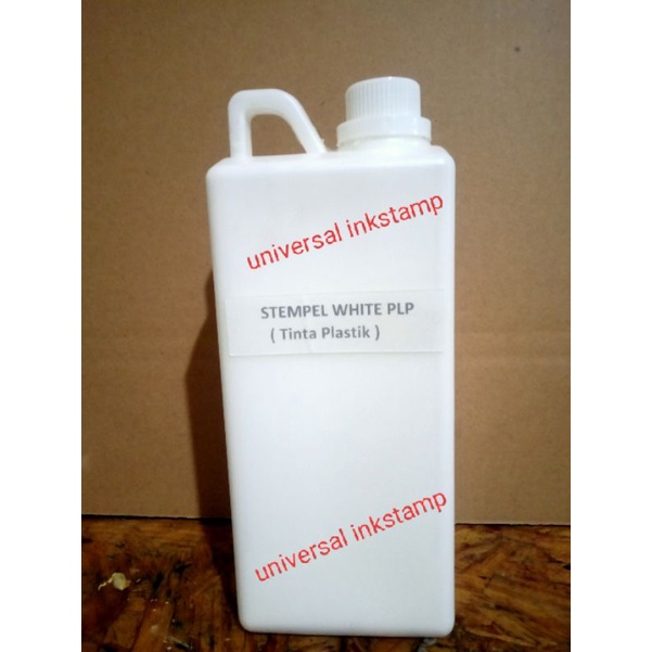 

Tinta stempel permanent untuk plastik dll, warna PUTIH
