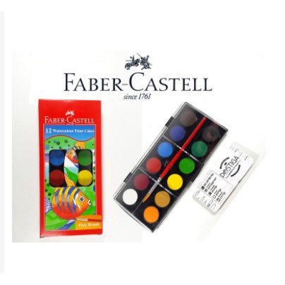 

Faber Castell 12 Watercolour Paint Cakes