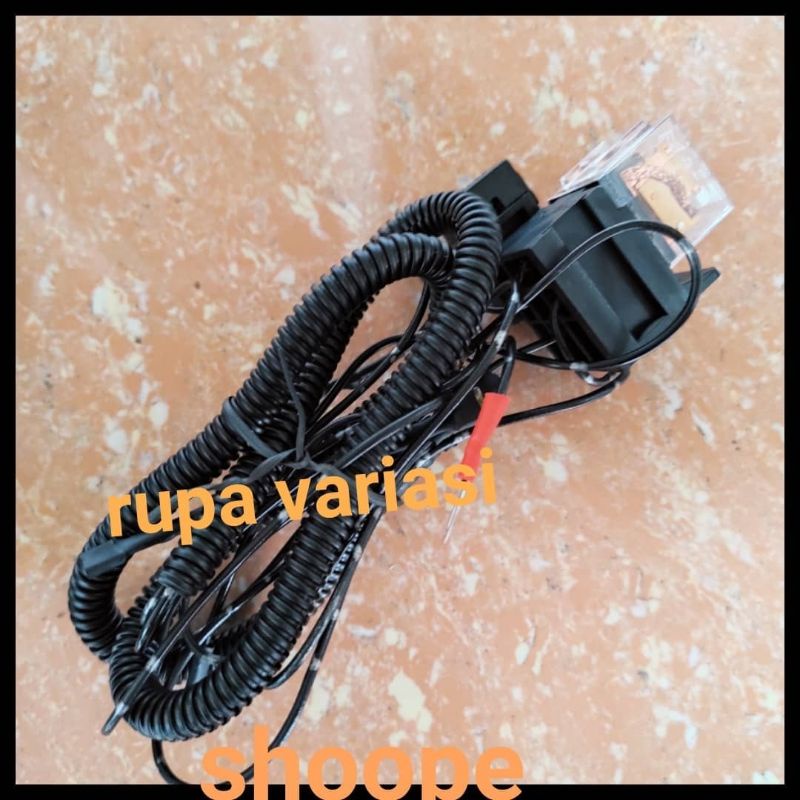 kabel tambahan klakson horn mobil motor + relay universal