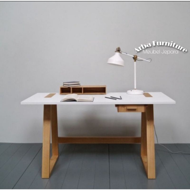 MEJA BELAJAR ANAK / MEJA BELAJAR MINIMALIS KAYU JATI