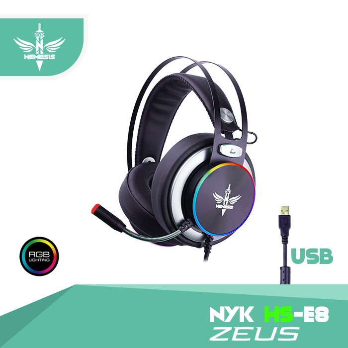 7.1 Surround RGB NYK HS-E8 / HS E8 Zeus Gaming Headset