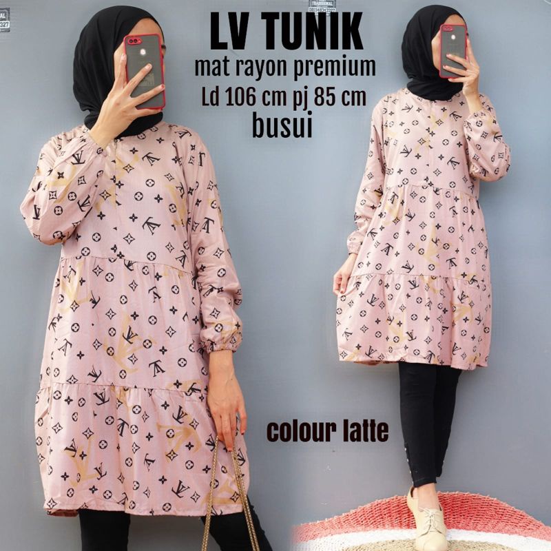 TUNIK MOTIF RAYON TERBARU DV/01