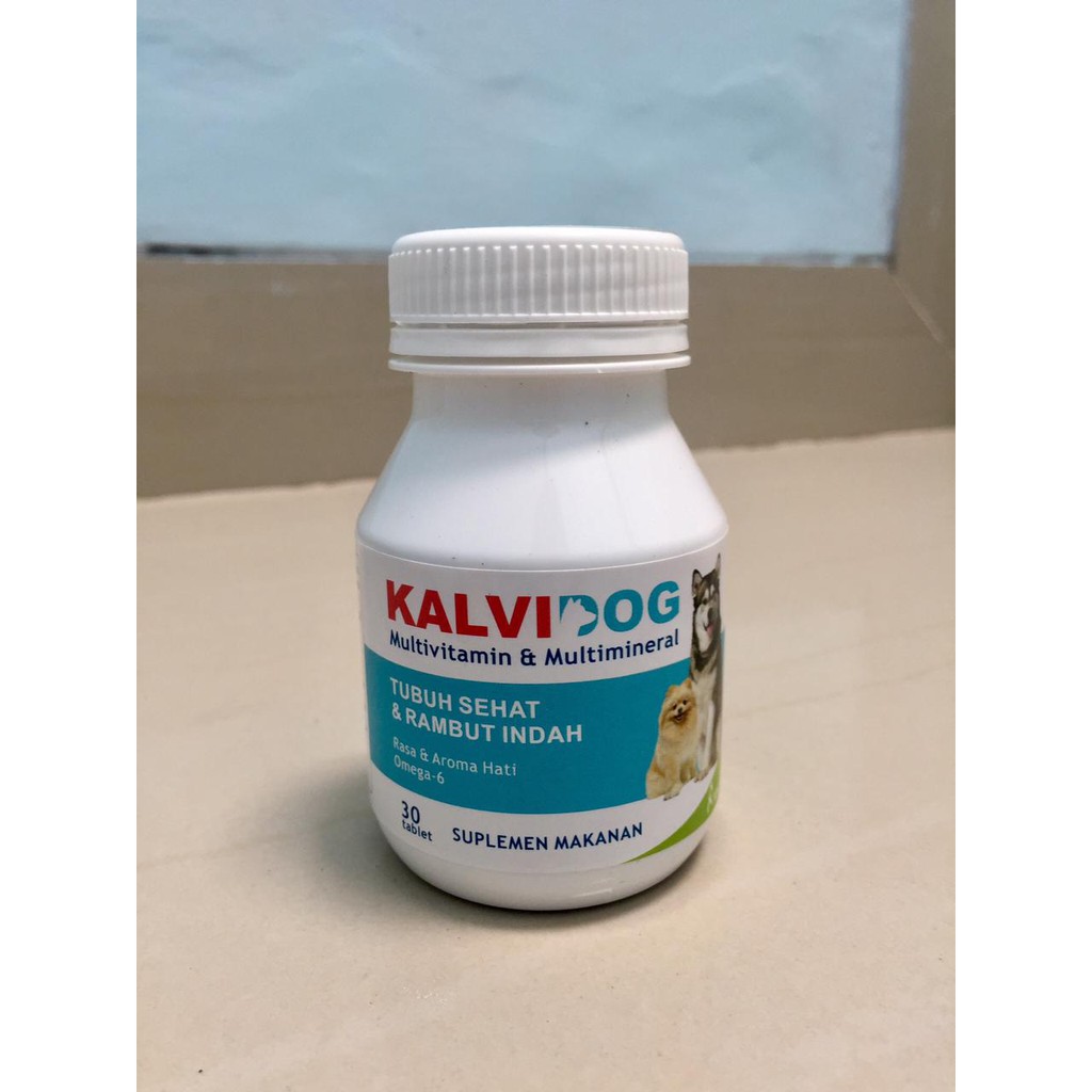 Kalvidog Kalbe Multivitamin Bulu Anak Anjing dan Dewasa-isi 30tablet