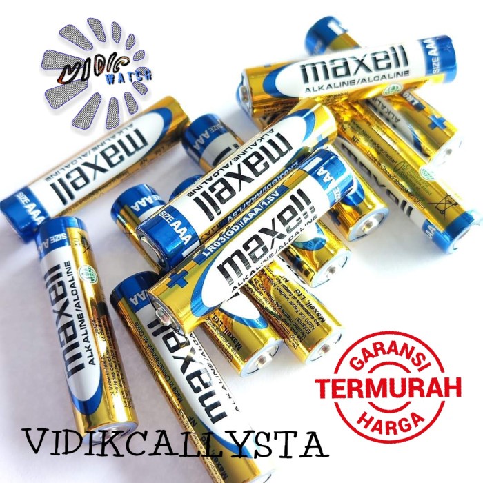 ORIGINAL BATU BATRE BATTERY ALKALINE A3 AAA LR03 ORIGINAL ASLI 0 MERCURY