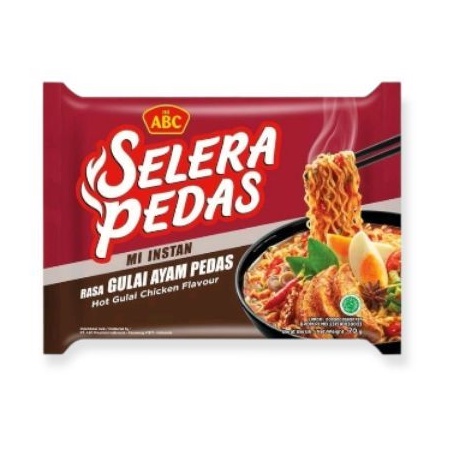 

ABC Mie Selera Pedas Rasa Gulai Ayam Pedas 70Gr