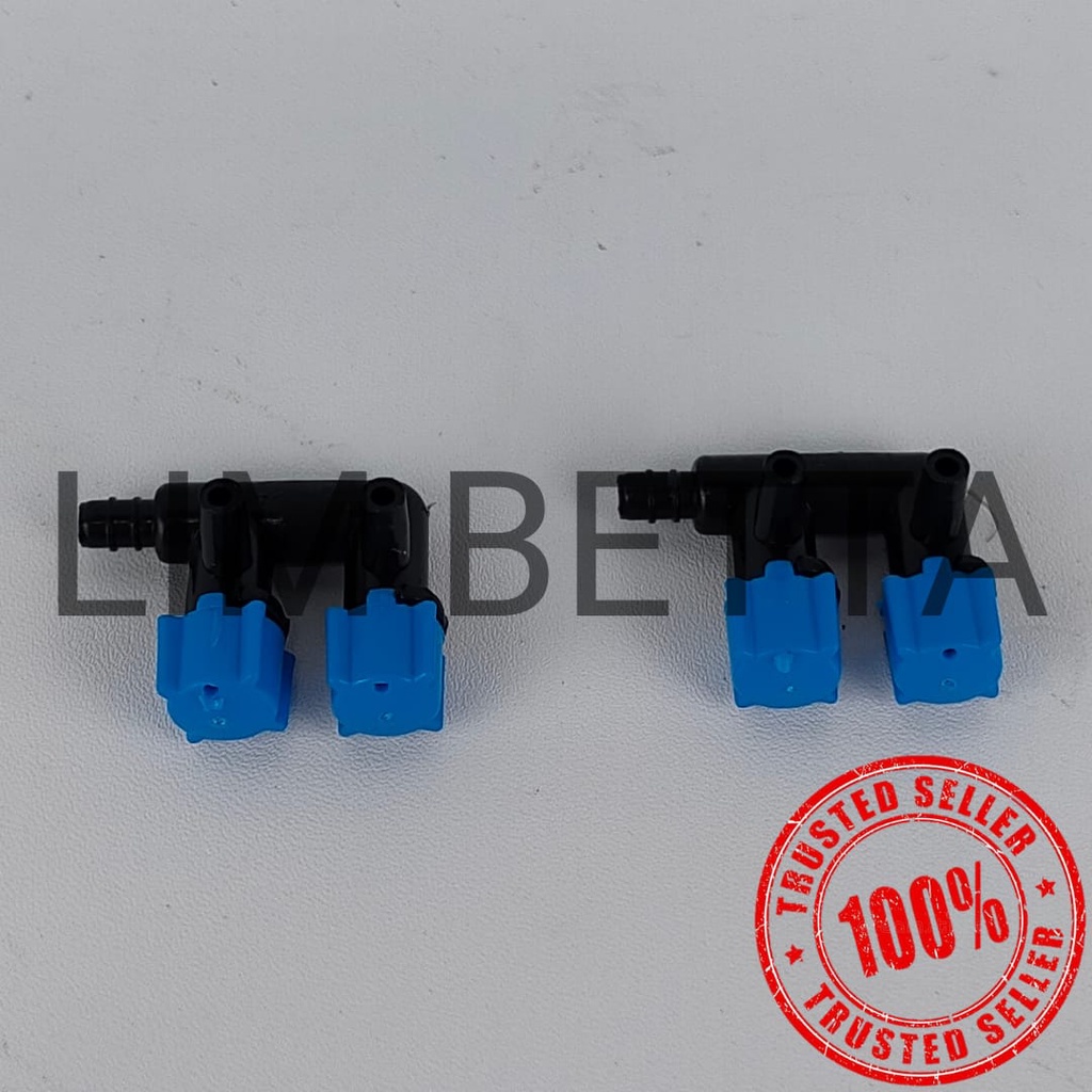 Kran Aerator Aquarium Ikan 2 Lubang / Hydroponik 2